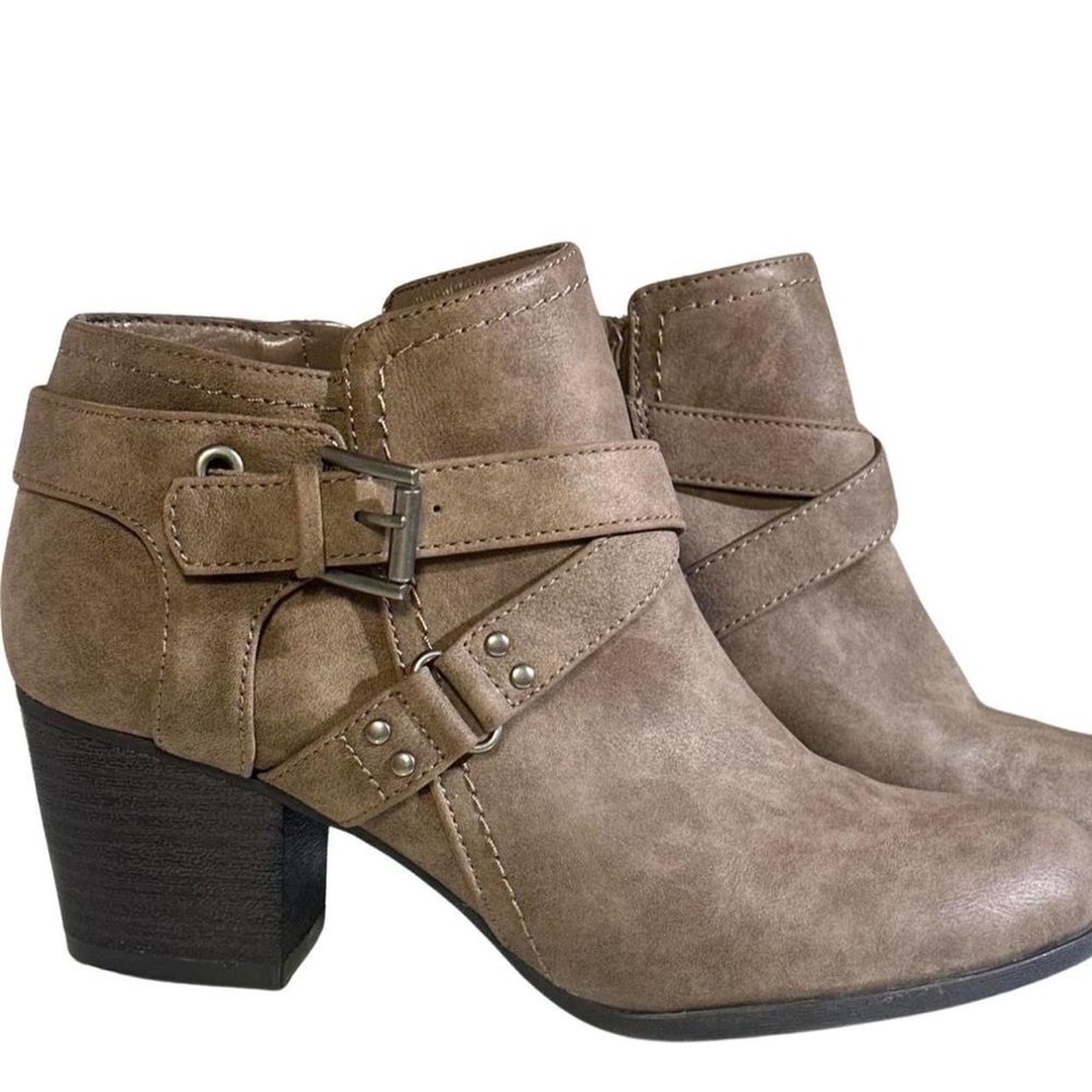 Faux Leather Ankle Boots by Indigo Rd Brown Size US 7.5